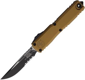Microtech Automatic Pocket Knife Ultratech Gen IV Partially Serrated - MCT112142TA